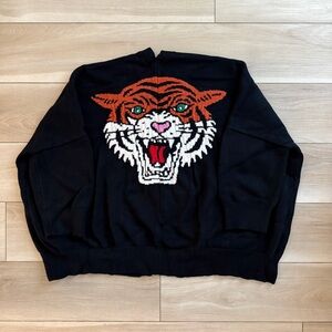 Dressed in Lala “Hear Me Roar” Black Tiger Cardigan
